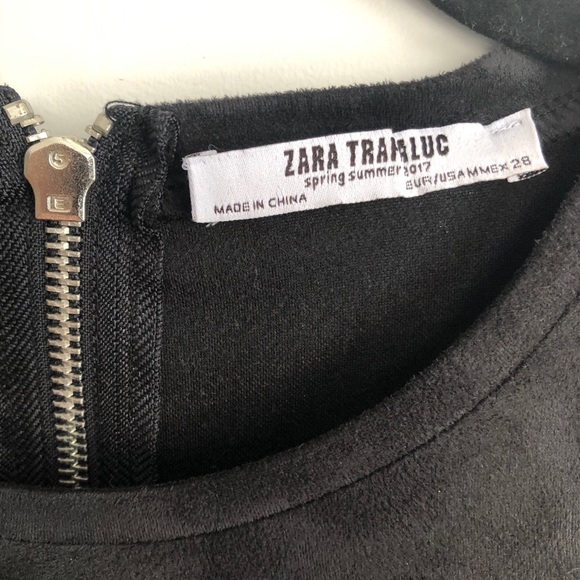 ✨3/$30✨ ZARA BLACK SUEDE CROP TOP - Picture 5 of 5